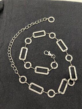 Silver Tone Hook Belt